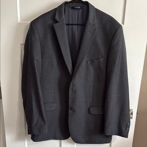 Jos. A. Bank Traveler Collection Dark‎ Gray Wool Blazer Tailored Fit Men's 46L